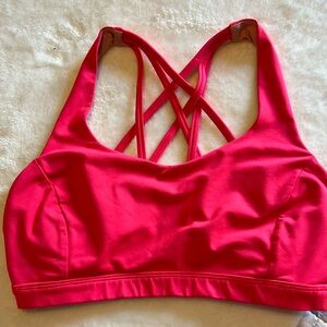 Lululemon Energy Bra - Hot Pink Sports Bra Size 8
